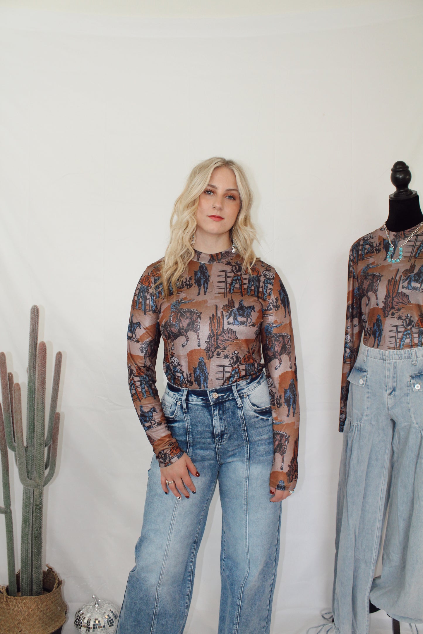 Cowboy Butts mesh top