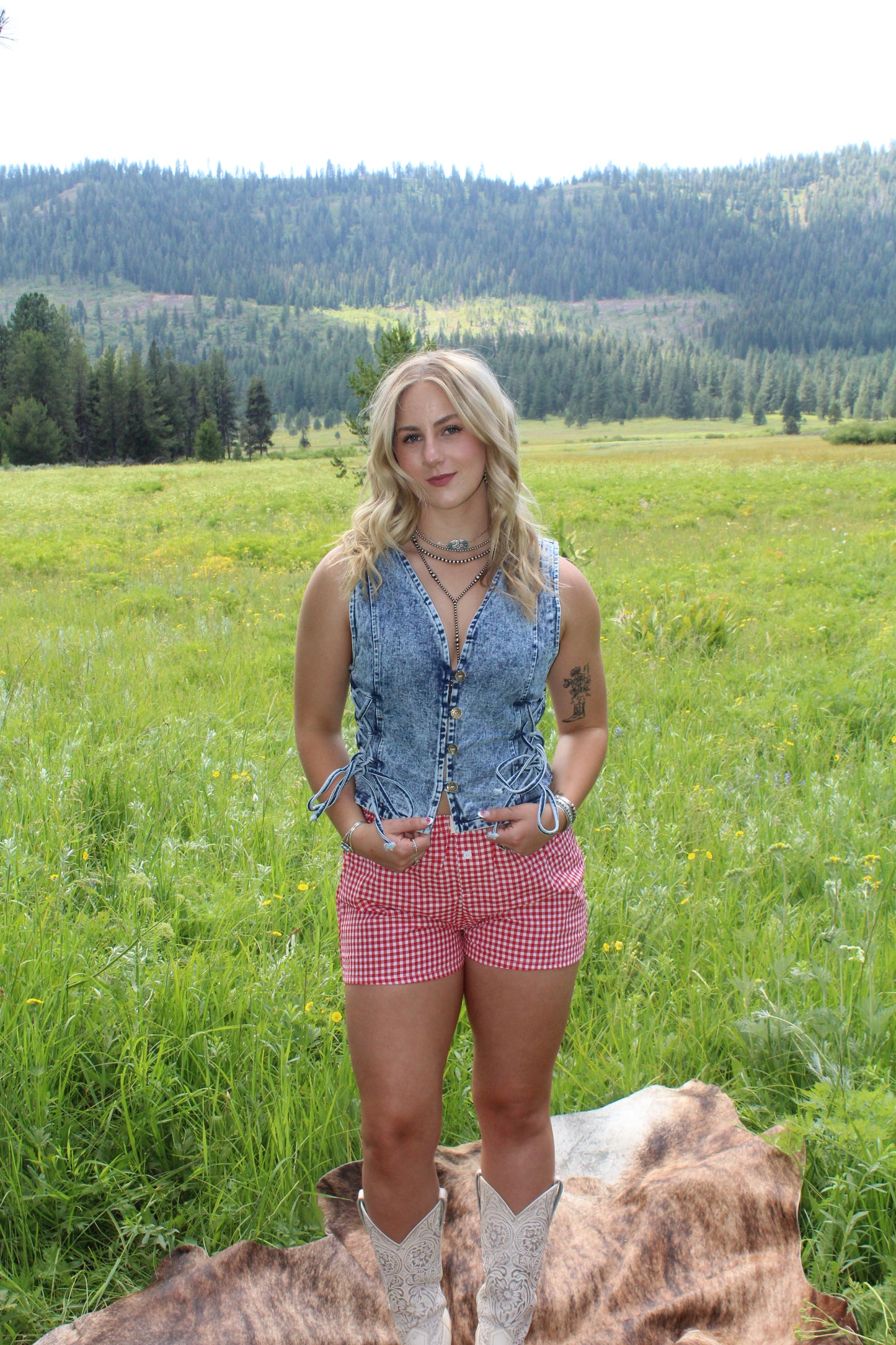 Dainty Denim Vest