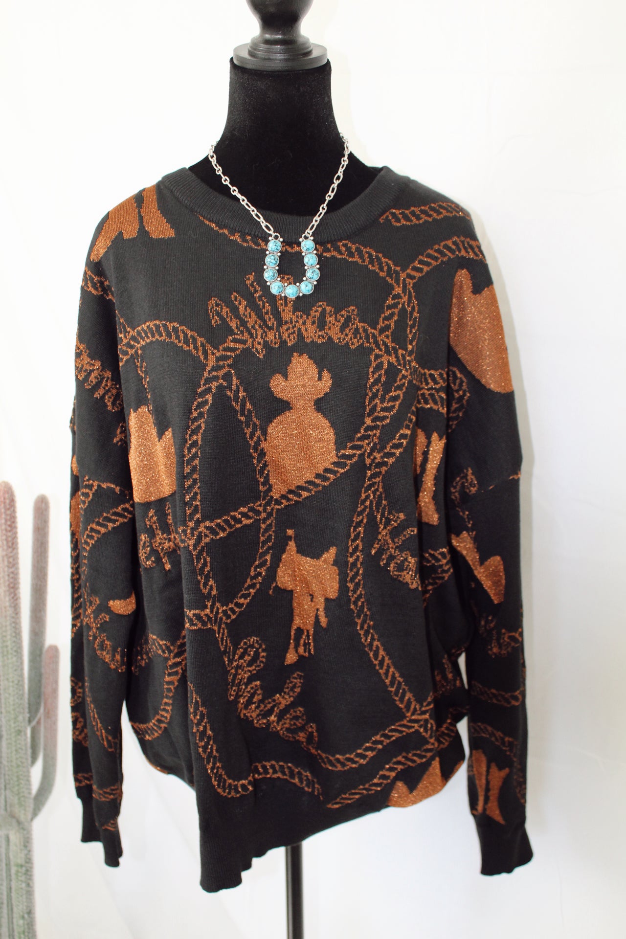 Copper Cowboy Sweater (Reversible)