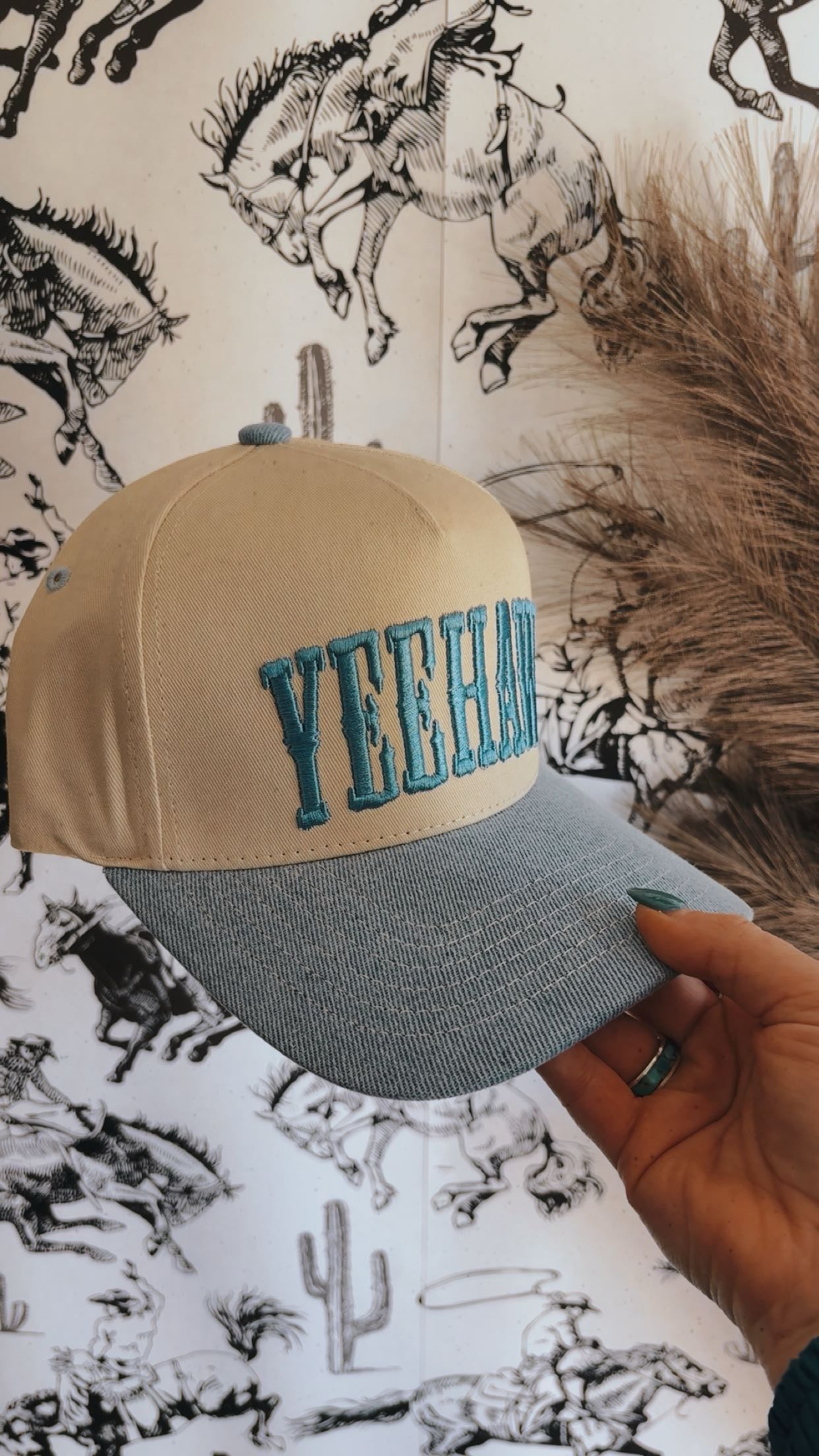 YEEHAW embroidered trucker hat
