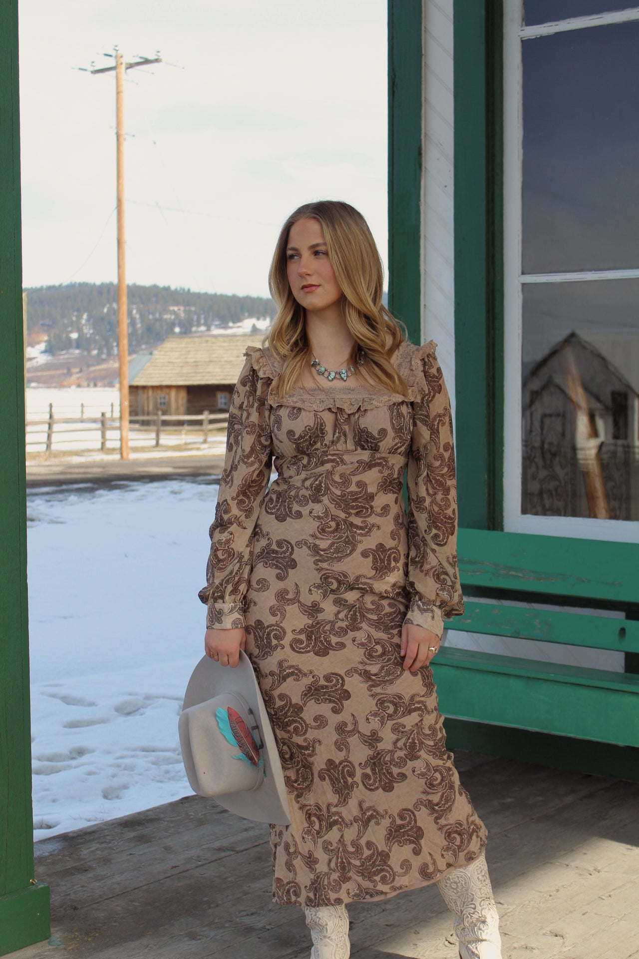 maxi cowgirl dress maxi cowgirl dresses for women Classic Cowgirl Denim Maxi Dress Salt and Grace Boutique