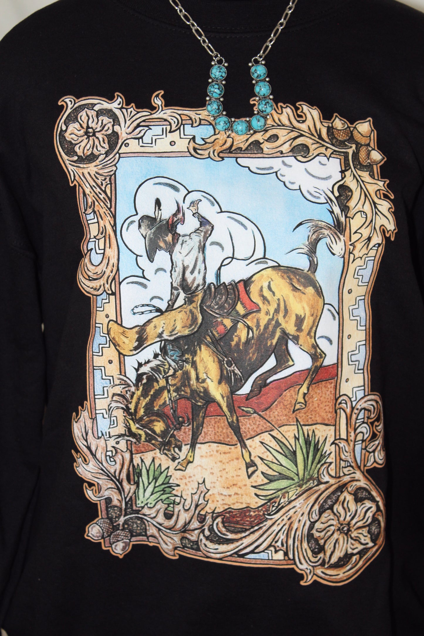 Broncin' graphic sweater