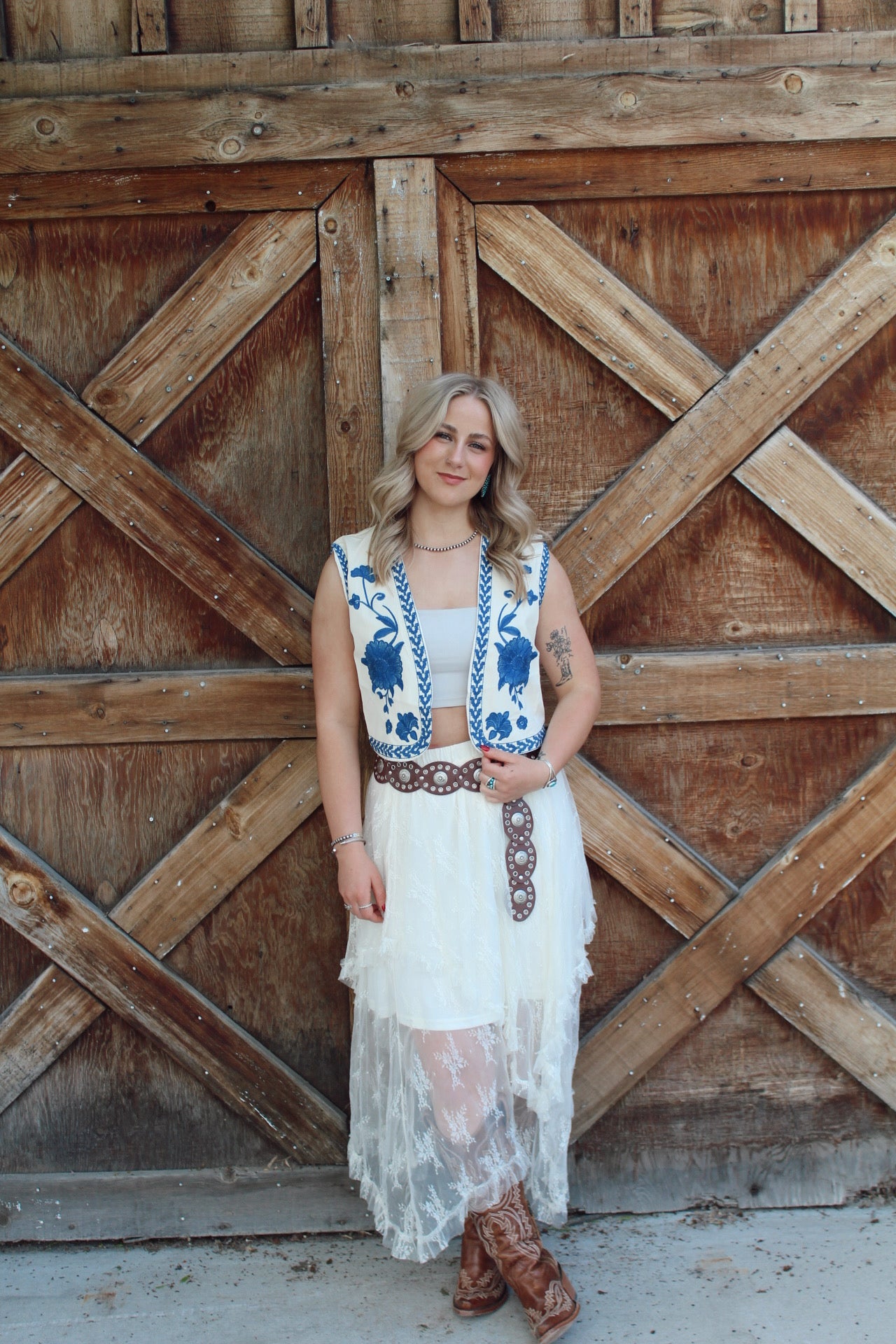 Cowboy blues vest