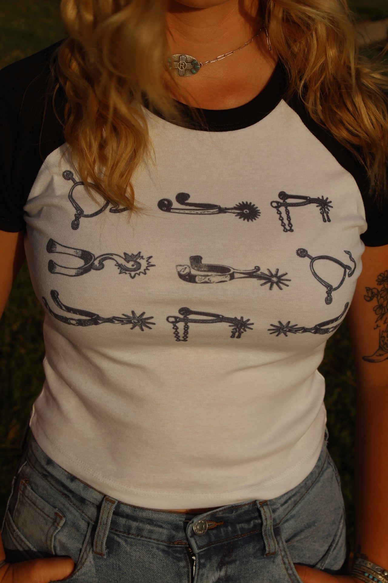 Punchy Spurs Tee