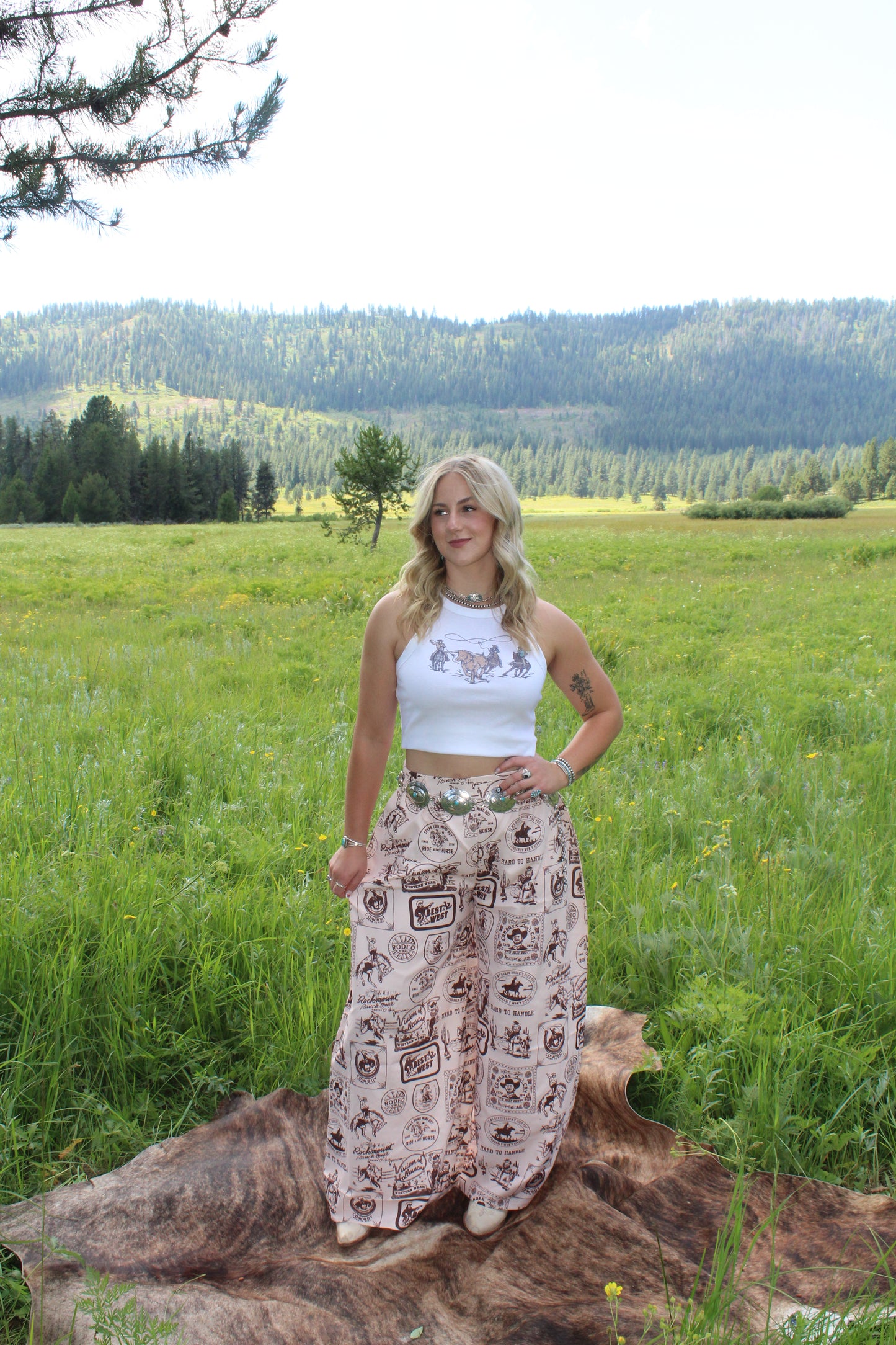 Lets Rodeo Wide Leg Pants