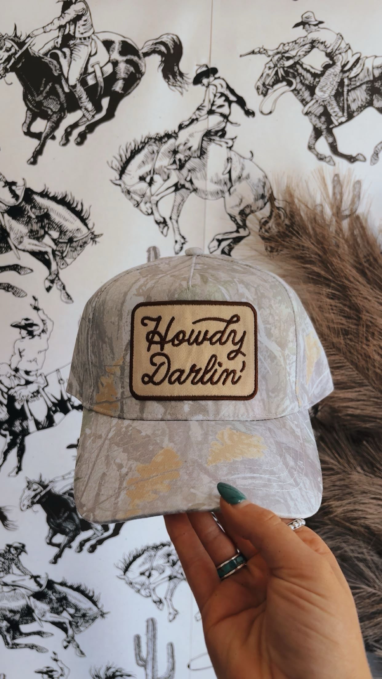 Howdy Darlin' Embroidered Trucker Hat