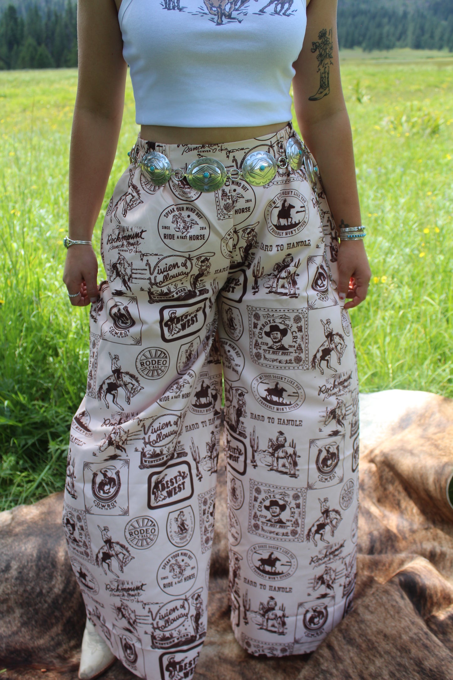Lets Rodeo Wide Leg Pants