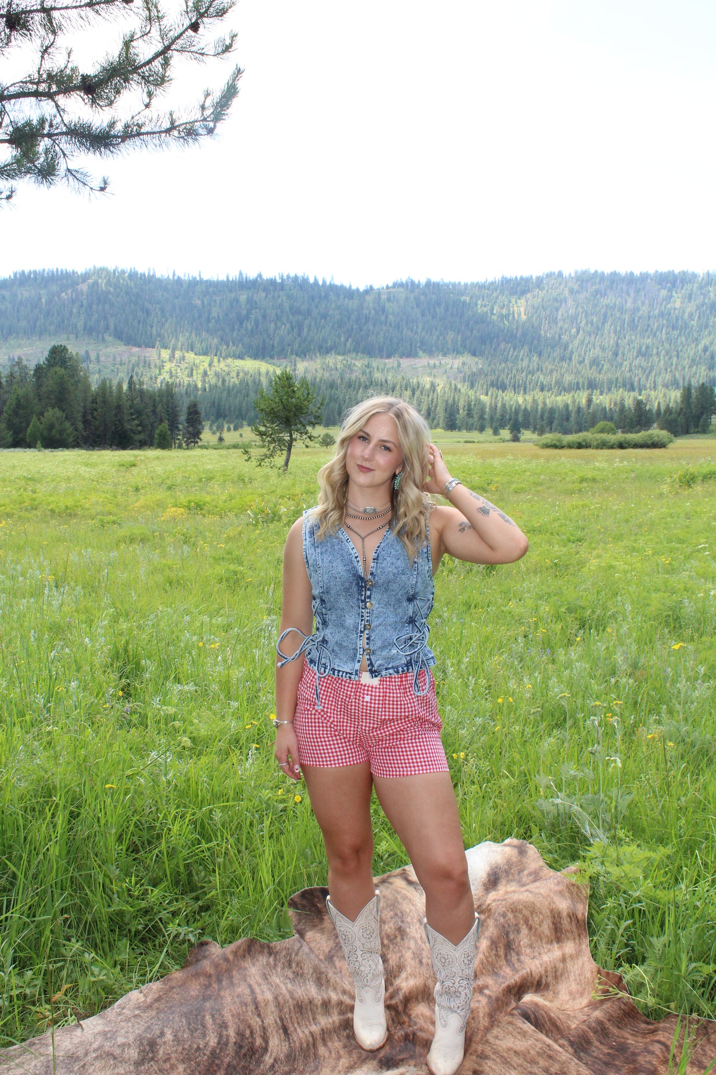 Americana Gingham Boxer Shorts