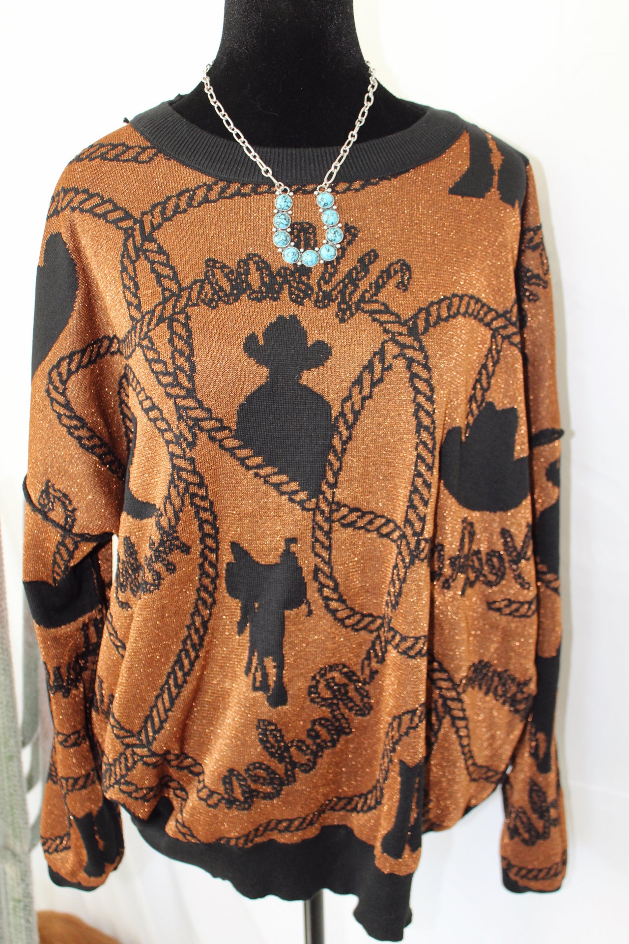 Copper Cowboy Sweater (Reversible)