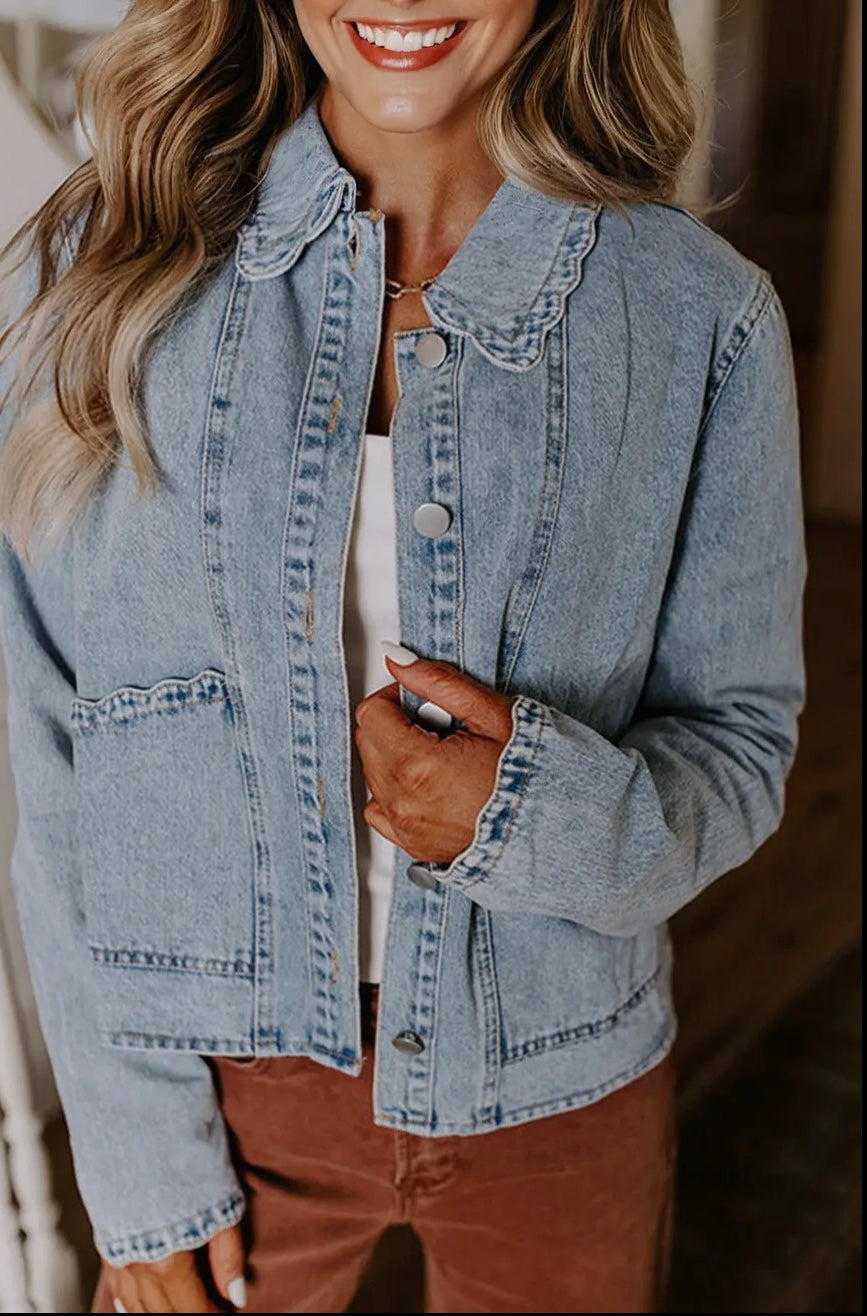 Bluebell Ruffle Denim Jacket
