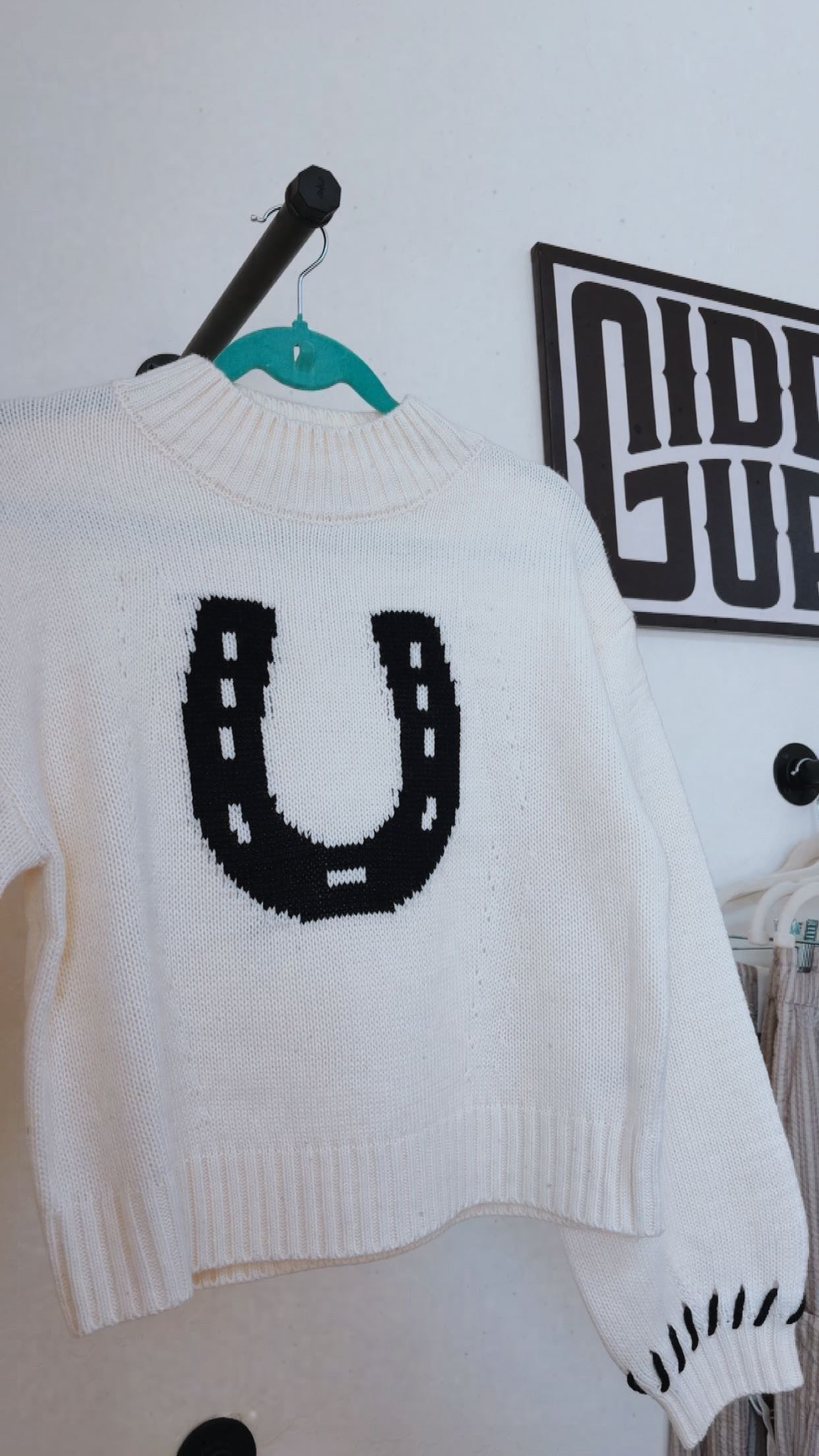 Horseshoe Honey sweater