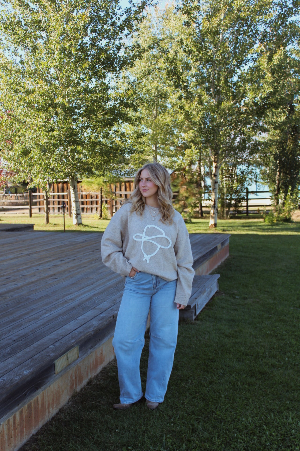 Cowboy Sketch Sweater