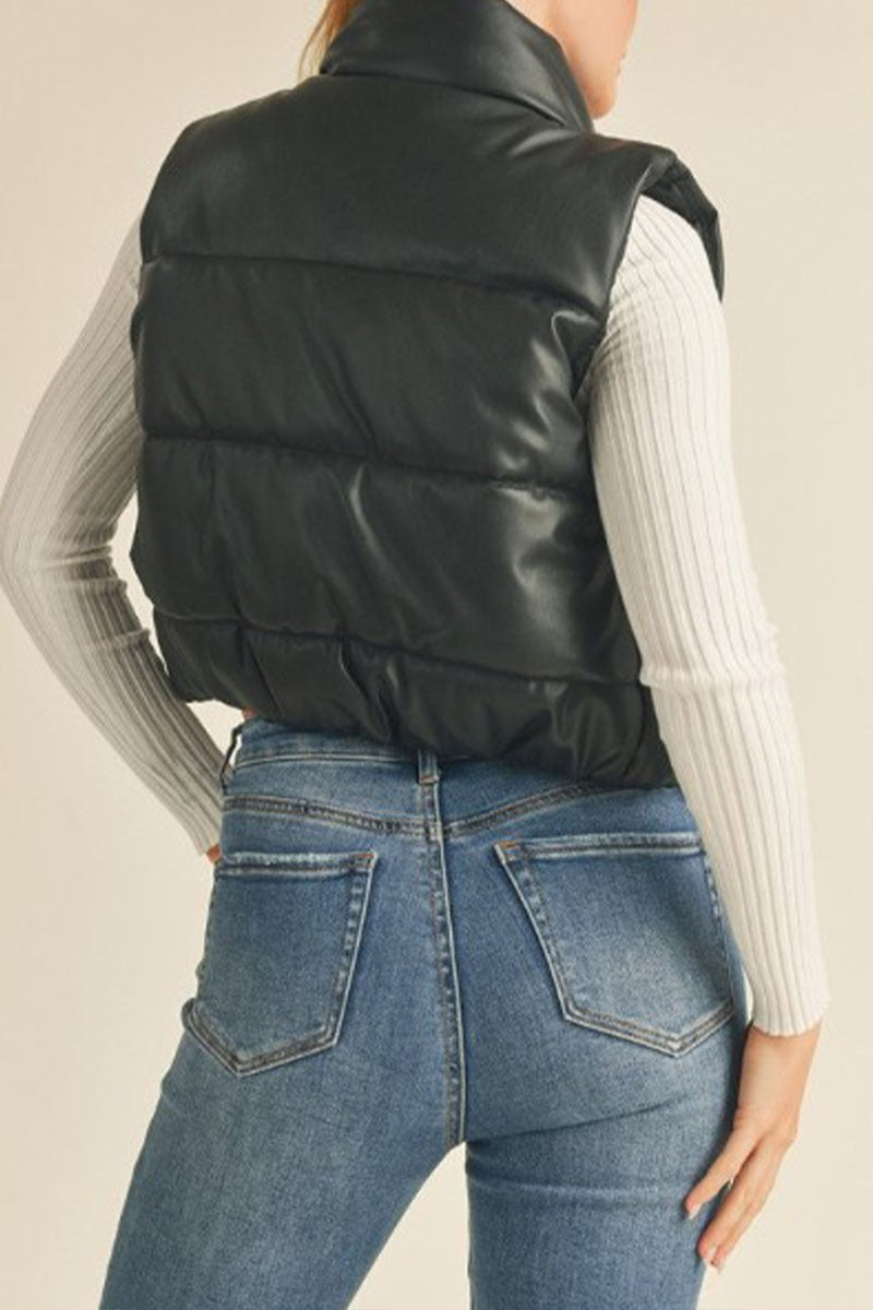 Black Stallion Leather Vest