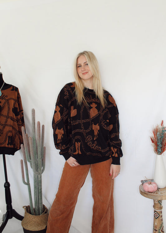 Copper Cowboy Sweater (Reversible)