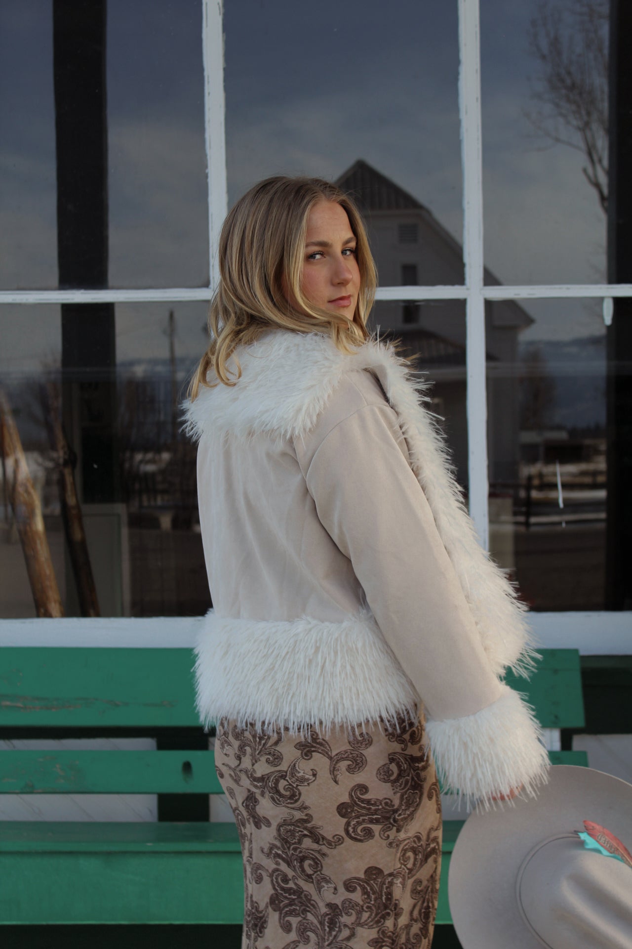 The Ivory Harvest Faux Fur Jacket