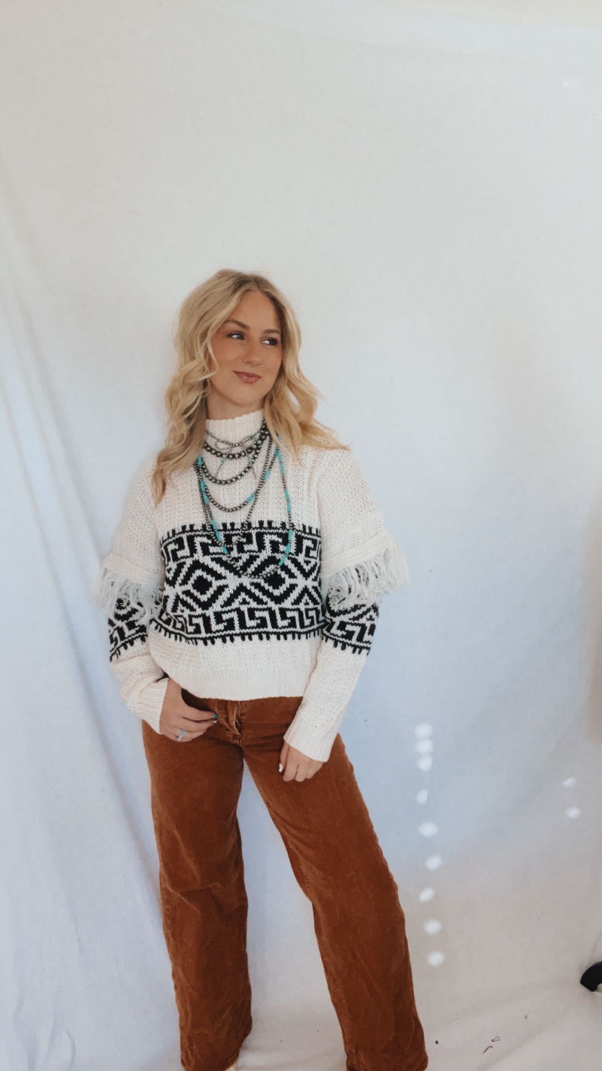 Talkin Fringe Sweater
