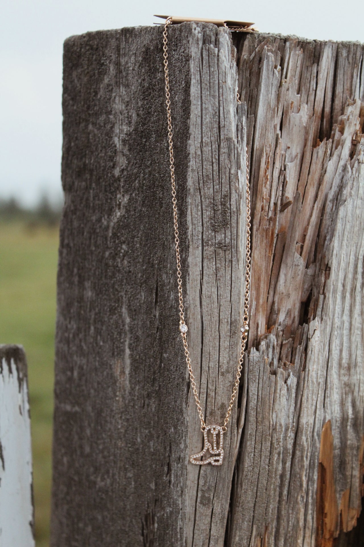 Golden Boot Necklace
