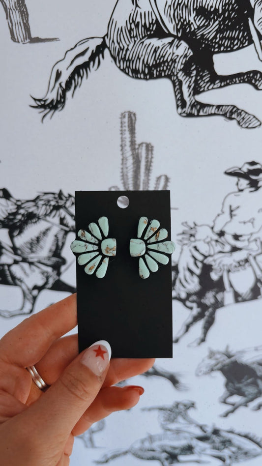 Concho Stud Earrings