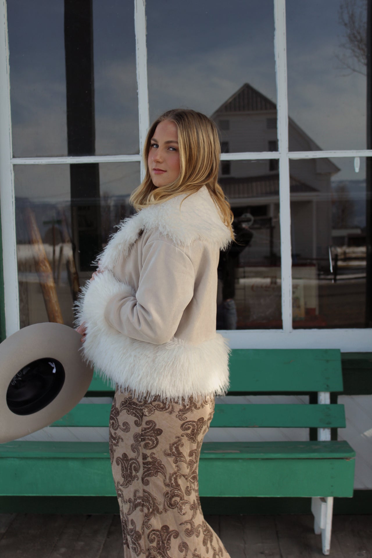 The Ivory Harvest Faux Fur Jacket
