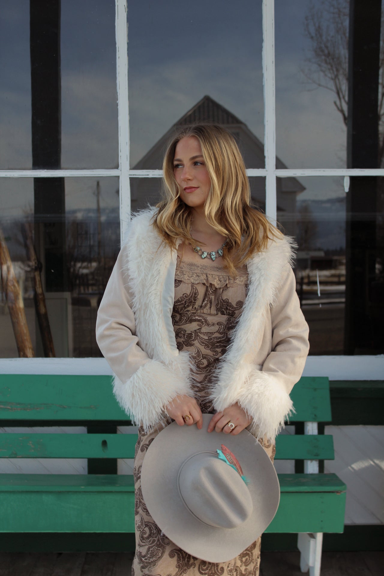 The Ivory Harvest Faux Fur Jacket