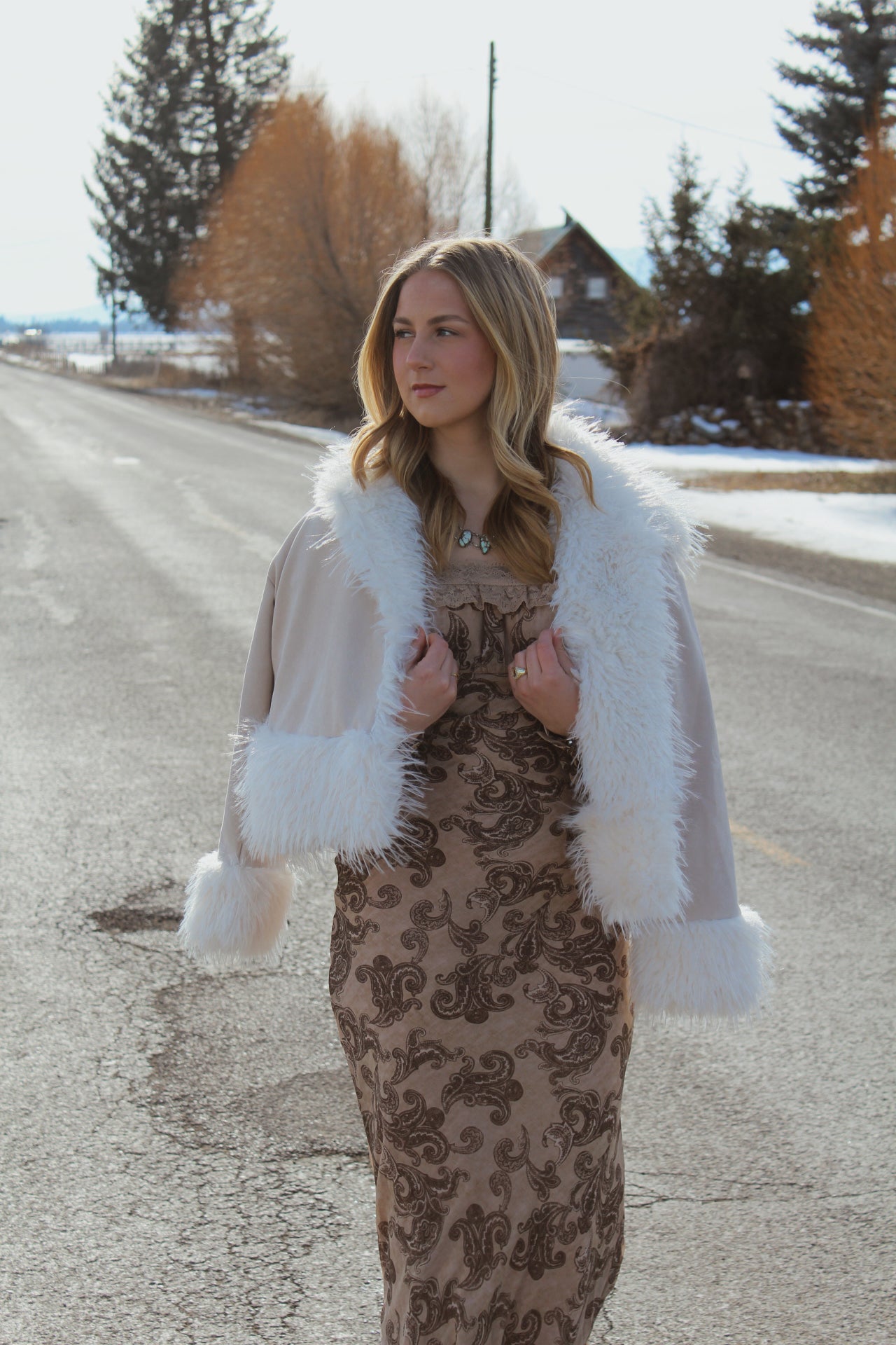 The Ivory Harvest Faux Fur Jacket
