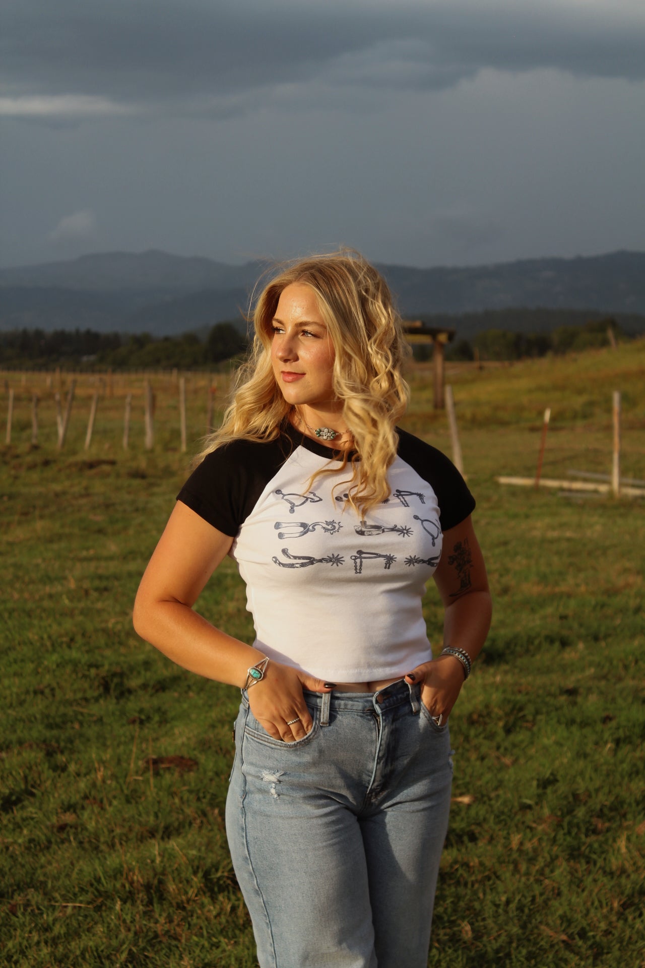 Punchy Spurs Tee