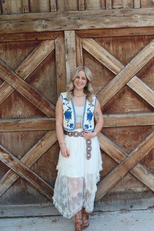 Cowboy blues vest