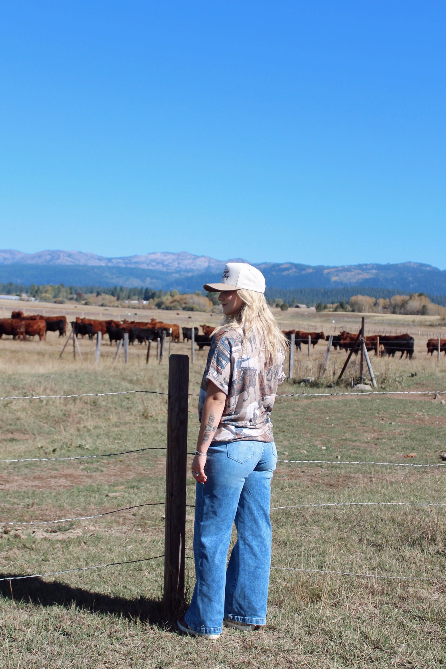 Cowboy butts oversized shirt