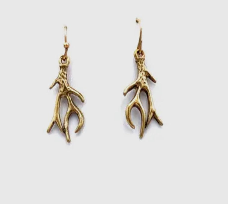 Antler Drop Earrings