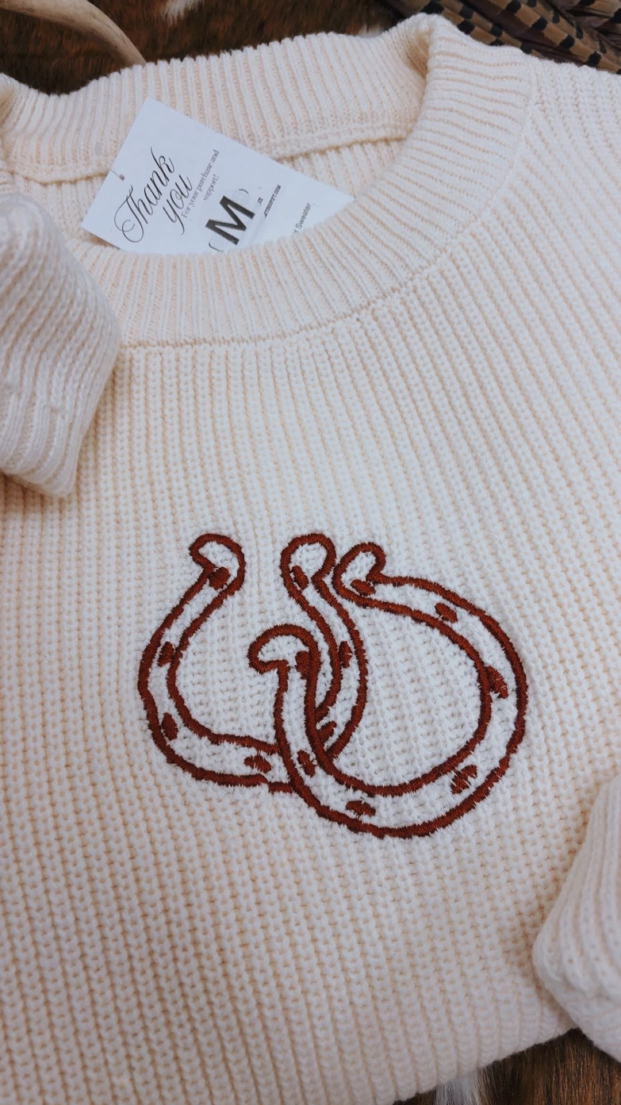 Double Horseshoe Knit Sweater