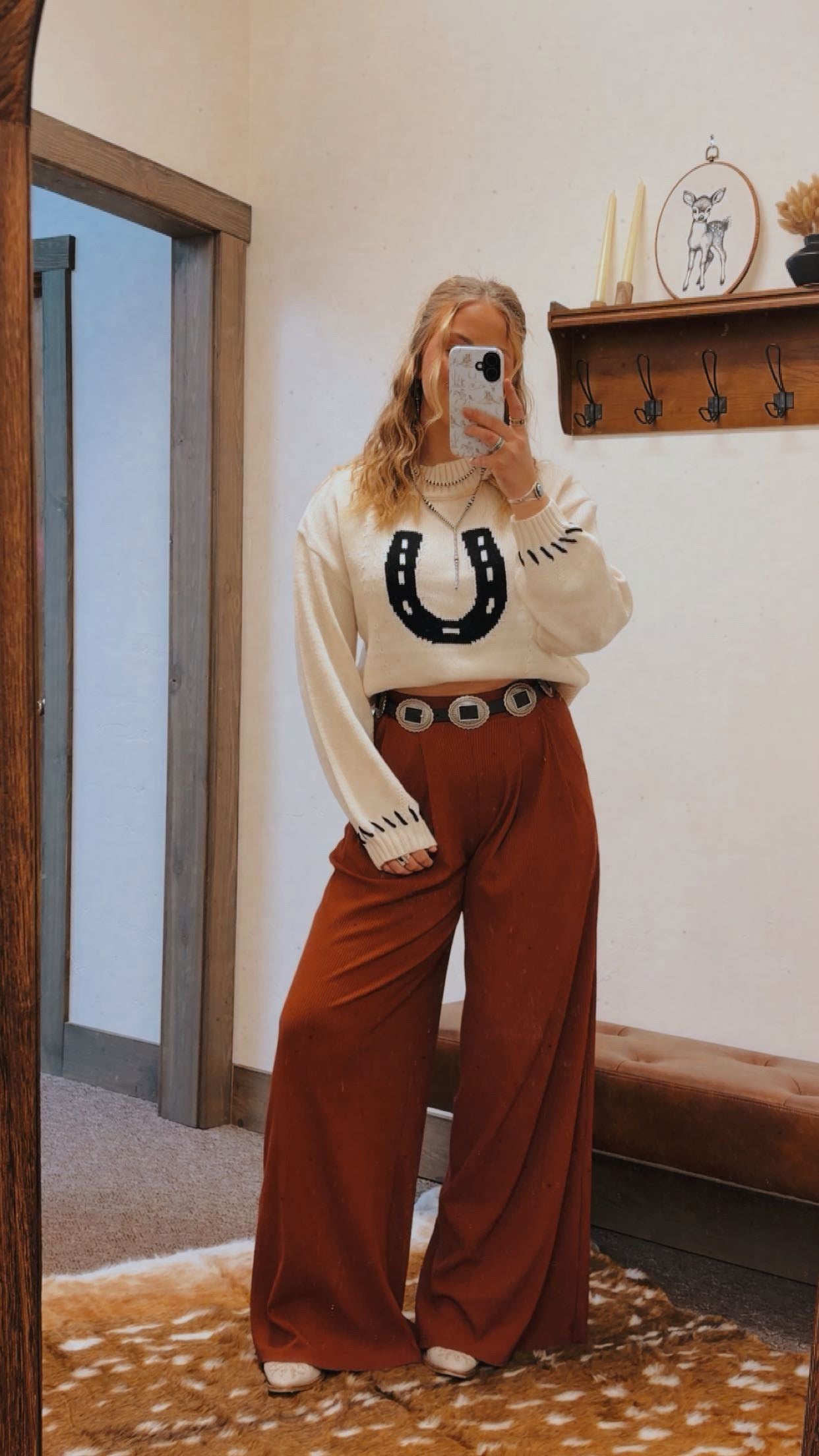 Horseshoe Honey sweater