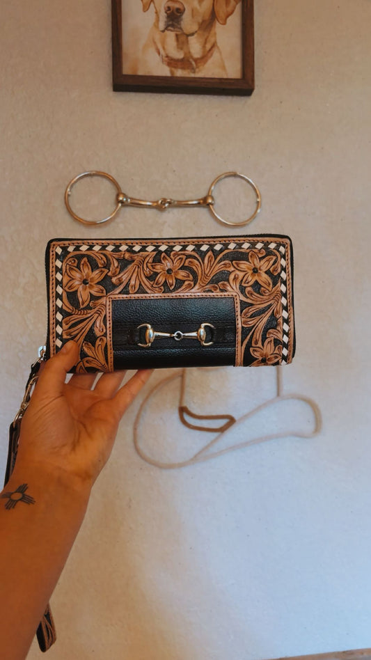 Bridal Belle Tooled Leather Wallet