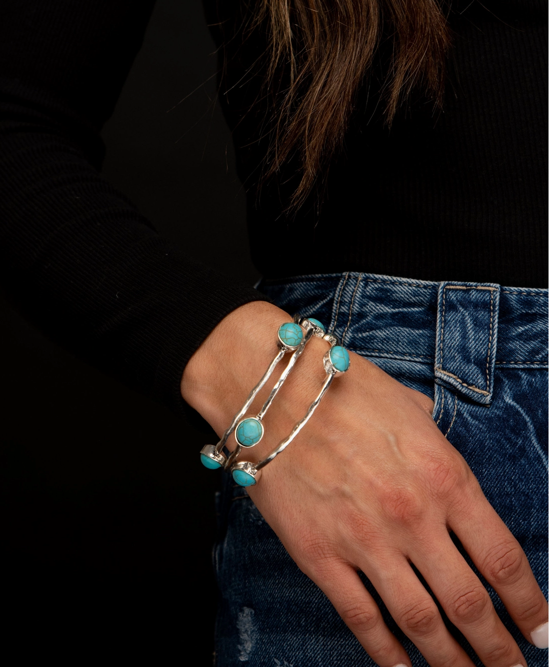 Prairie Sky Turquoise Bangle Set